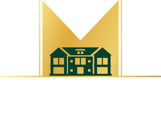 A logo with a house and the text "The Courts at Maverick Yards".